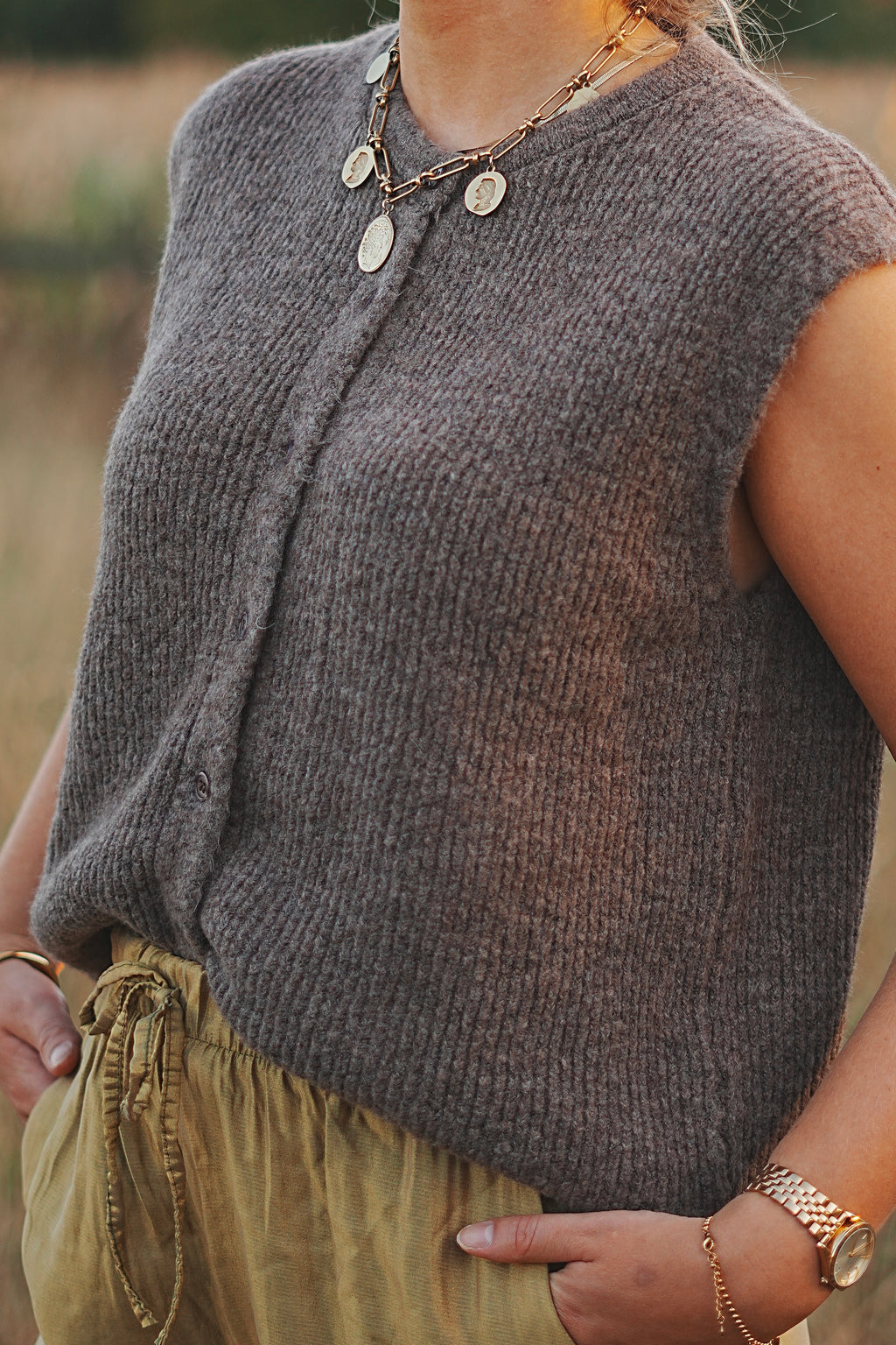 Gilet taupe