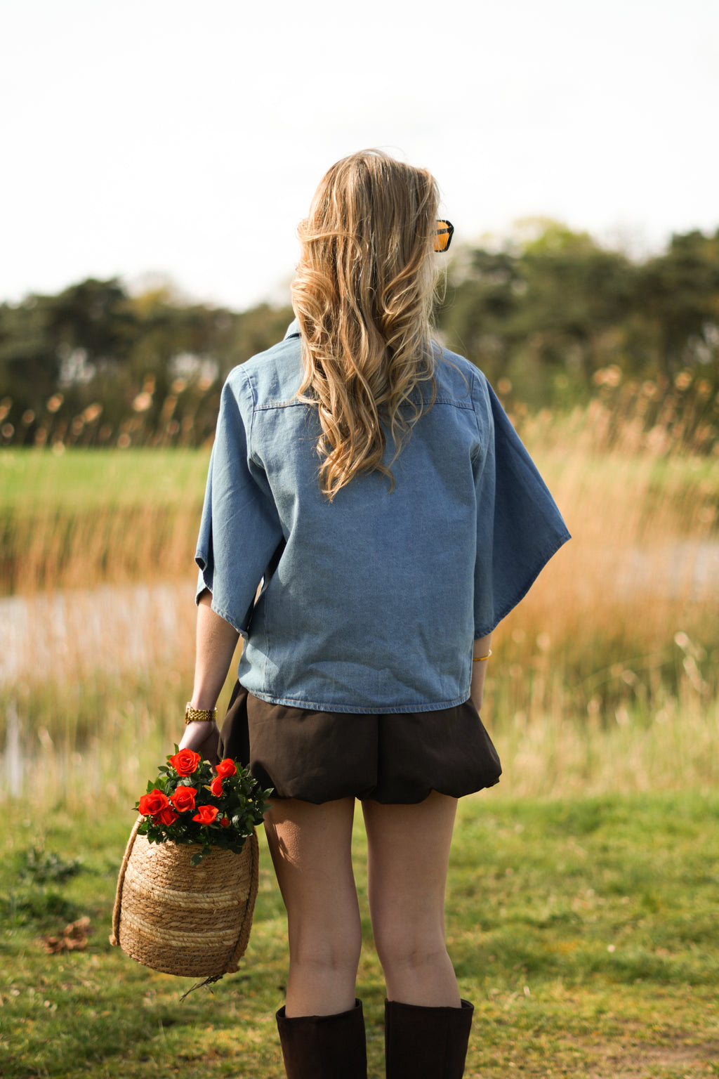 Lana Balloon Shortje bruin