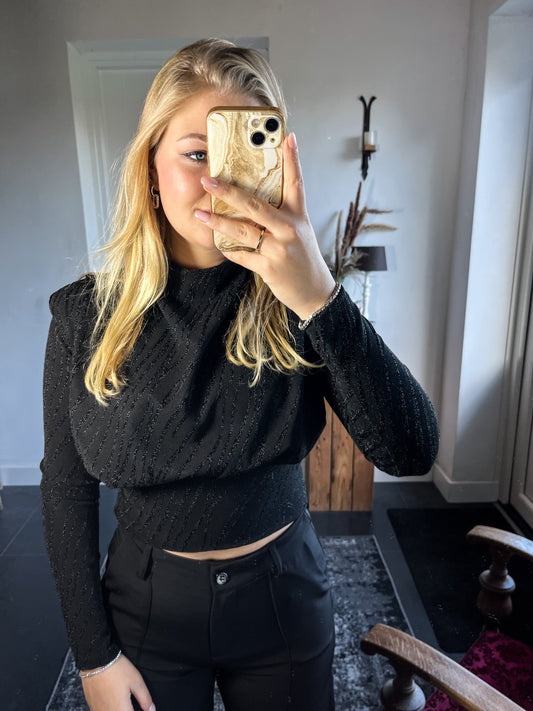 Top Sophie zwart