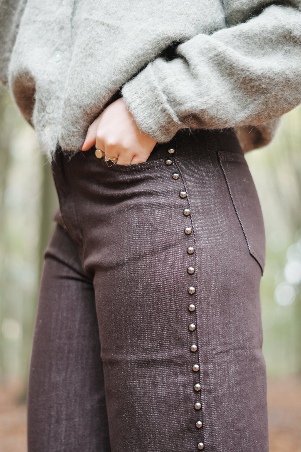 Jeans Lee bruin